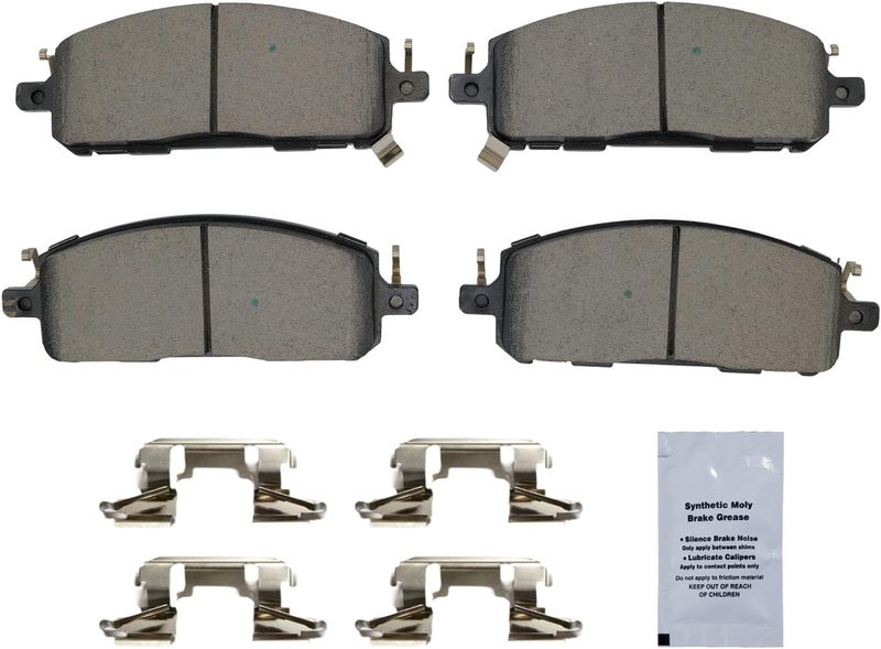 HUSCH D2413 Front Ceramic Brake Pads Kit Fit For Nissan Pathfinder 2022-2024 - Image 2